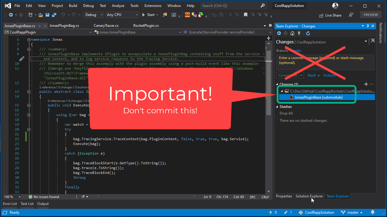 visual studio git